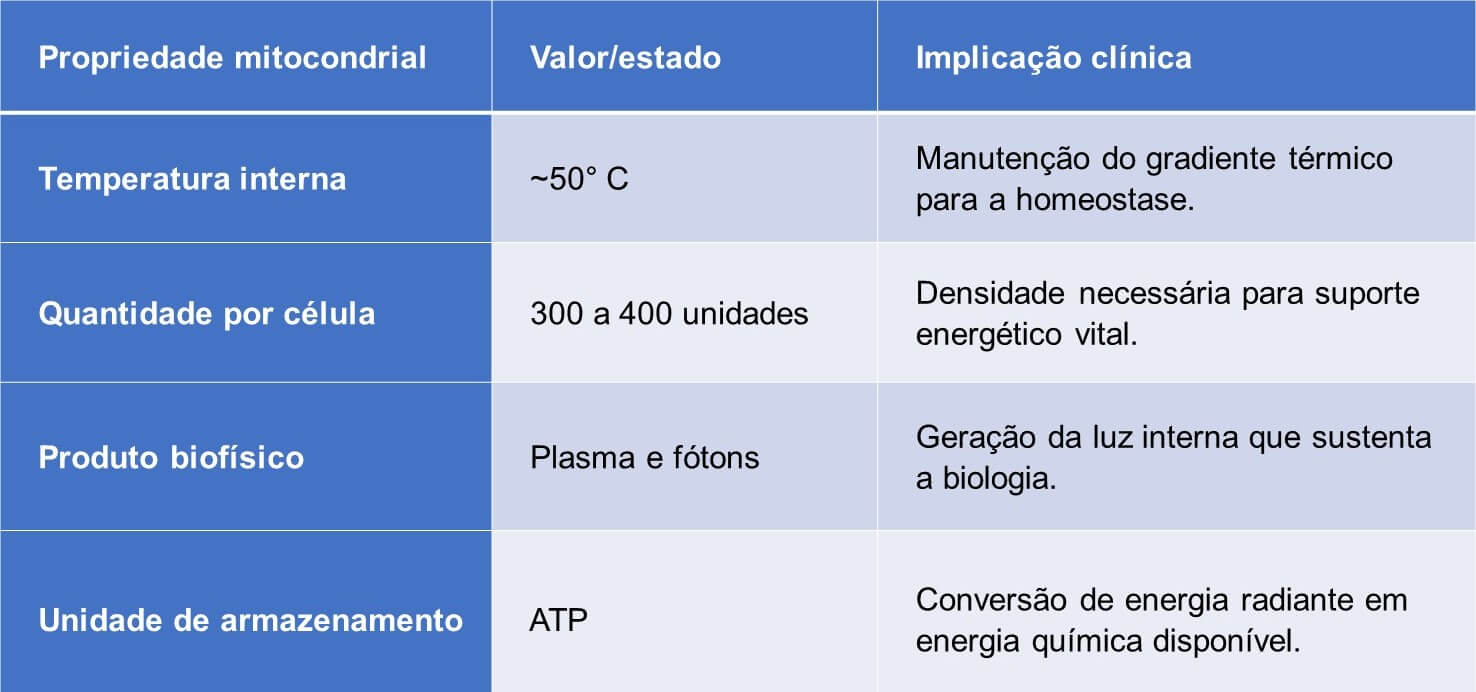 Mitocôndrias e a produção bioenergética